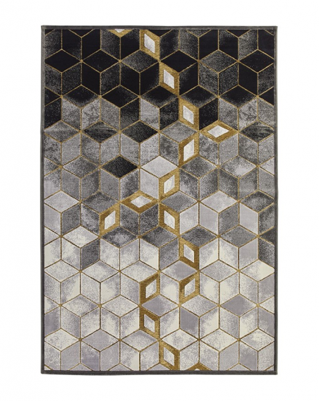 Tappeto Black&Gold 3D effect 195X280