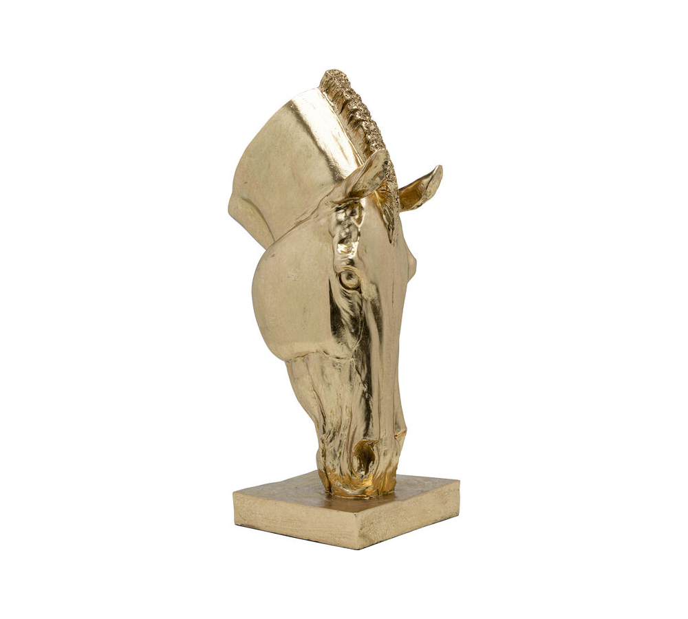 Oggetto decorativo Horse Face oro 57cm