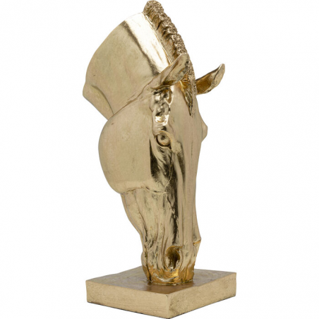 Oggetto decorativo Horse Face oro 57cm