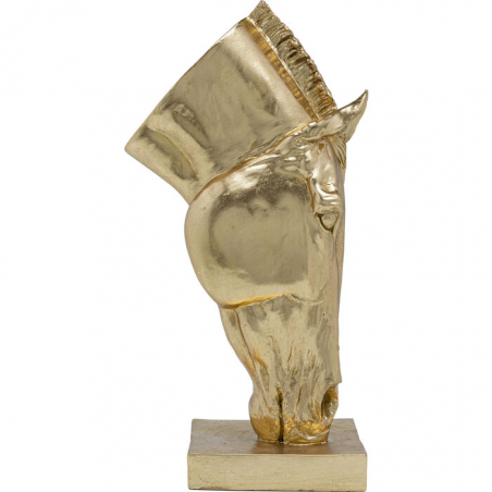 Oggetto decorativo Horse Face oro 57cm