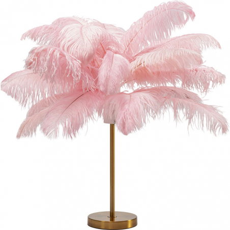 Lampada da tavolo Feather Palm Rosa 60cm