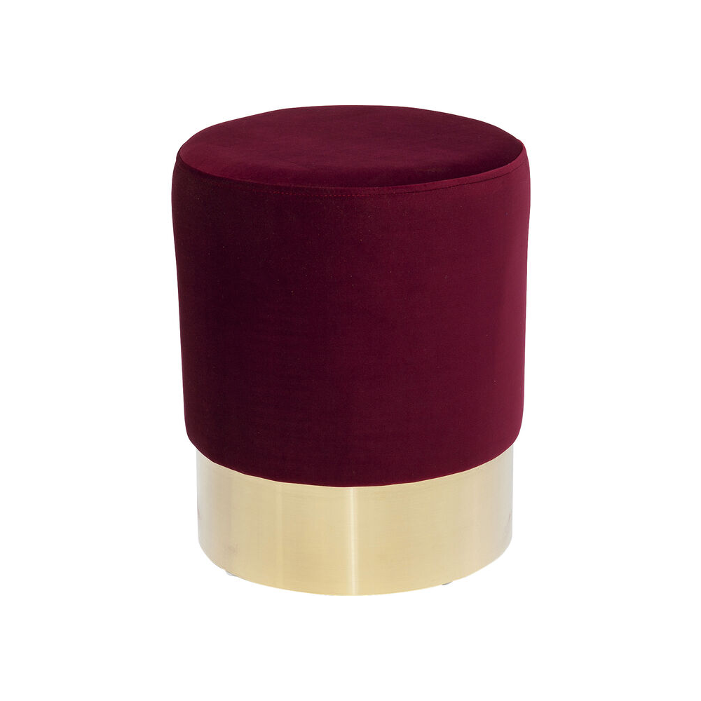 Pouf Cherry bordeaux/ottone...