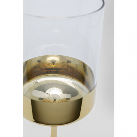Set/12 Bicchieri da vino Electra oro