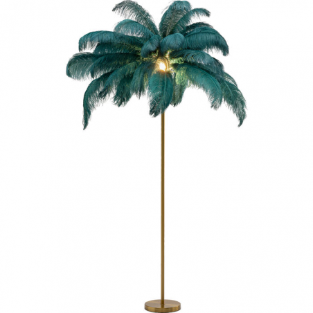 Lampada da terra Feather Palm verde