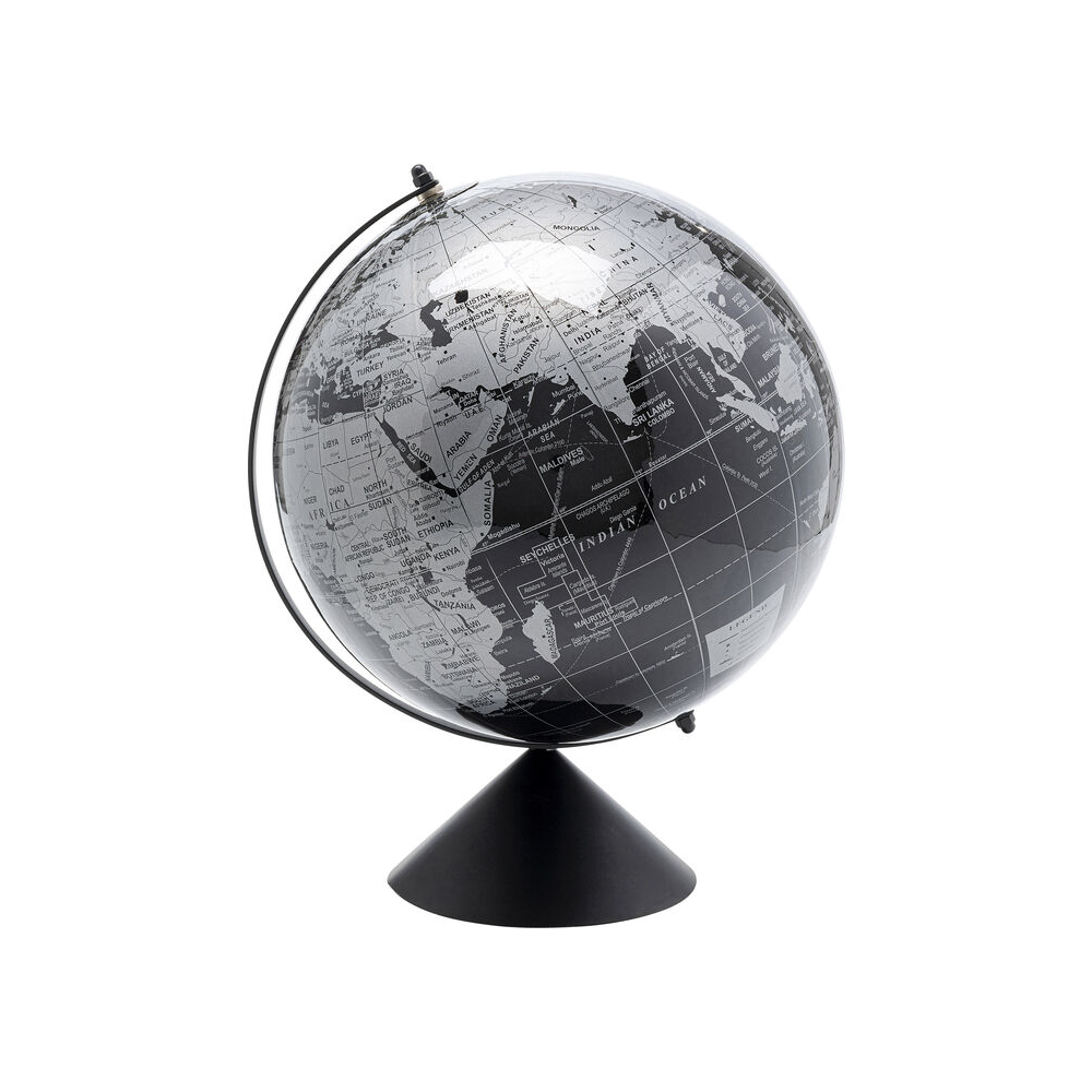 Mappamondo Globe nero
