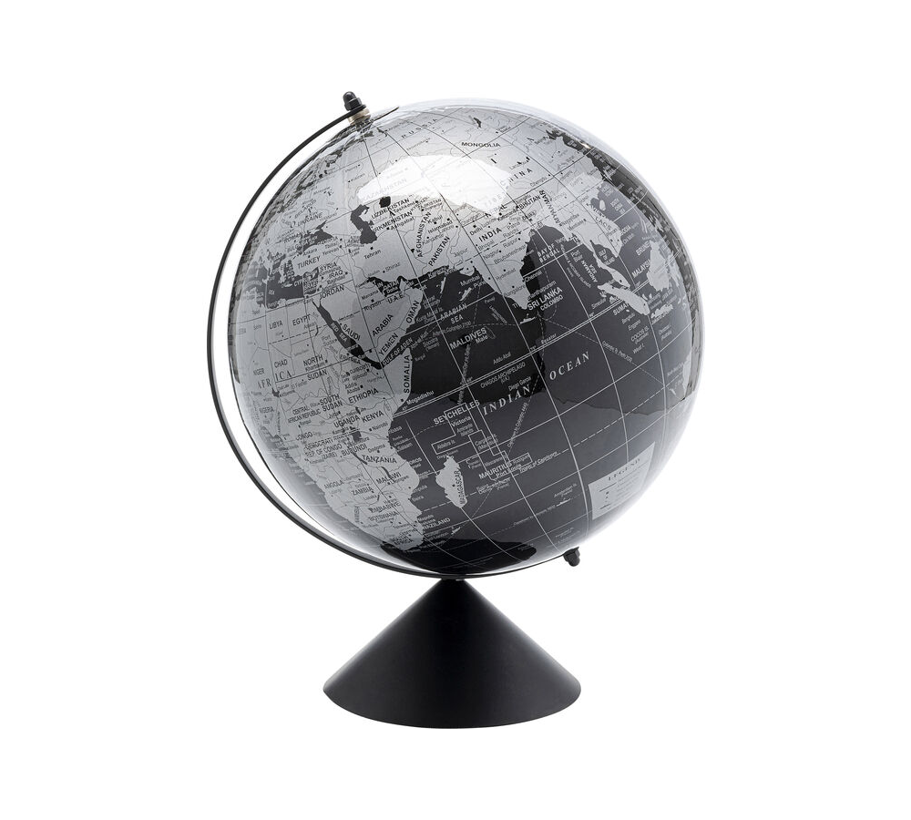 Mappamondo Globe nero