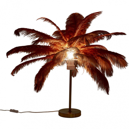 Lampada da tavolo Feather Palm Rusty